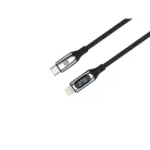 Forever LCD kábel USB-C - Lightning 1,0 m 27W fekete