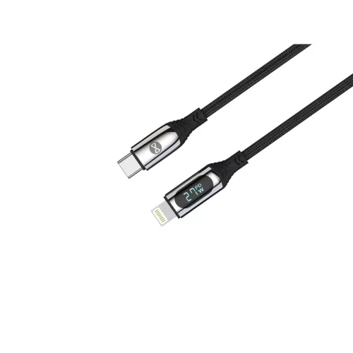 Forever LCD kábel USB-C - Lightning 1,0 m 27W fekete