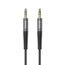   BWOO Nylon fonott+Alumínium ötvözet ház aux kábel BO-AUX064 3.5mm to 3.5mm