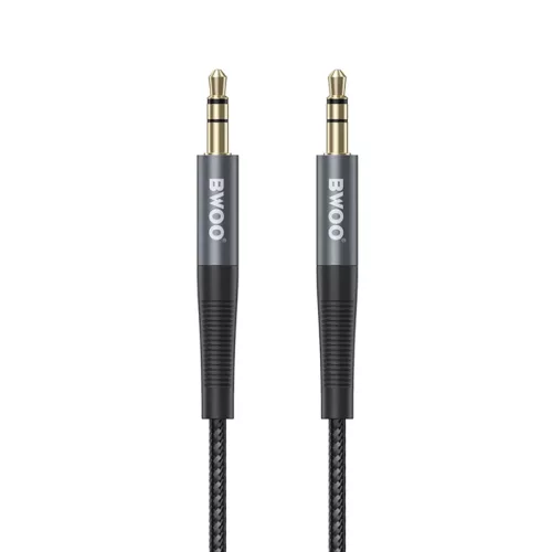 BWOO Nylon fonott+Alumínium ötvözet ház aux kábel BO-AUX064 3.5mm to 3.5mm
