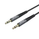 BWOO Nylon fonott+Alumínium ötvözet ház aux kábel BO-AUX064 3.5mm to 3.5mm