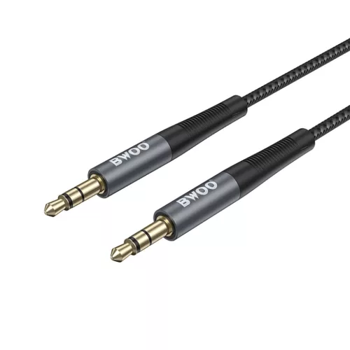 BWOO Nylon fonott+Alumínium ötvözet ház aux kábel BO-AUX064 3.5mm to 3.5mm