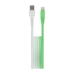   Setty kábel USB - USB-C 1,5 m 3A KGA-C-1.5320 menta-fehér átmenetes