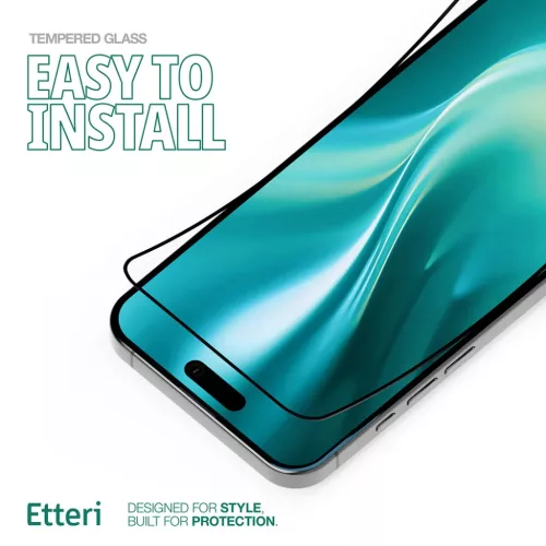 Etteri edzett üveg 9D iPhone 15 Pro Max 6,7" üvegfólia