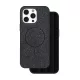 Vékony Csillámos Mágneses tok iPhone 16 Pro 6,3"-hoz fekete tok