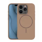 Szilikon Vékony Mag tok iPhone 16 Pro 6,3"-hoz barna