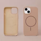 Szilikon Vékony Mag tok iPhone 16 Pro 6,3"-hoz barna