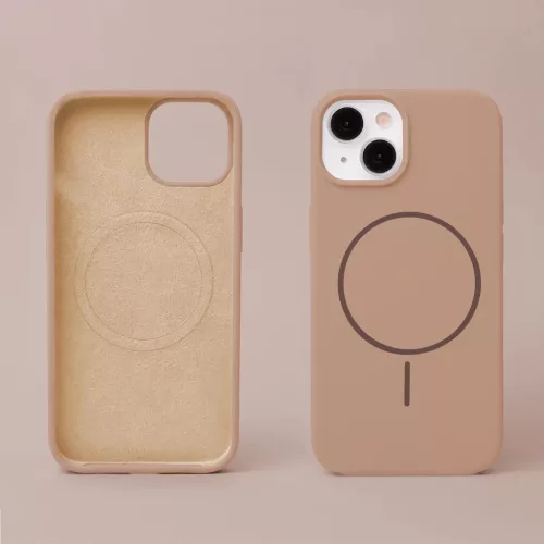 Szilikon Vékony Mag tok iPhone 16 Pro 6,3"-hoz barna