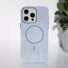 Glitter Vékony Mágnessel rendelkező tok iPhone 16 Pro 6,3"-hez kék