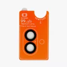 Edzett üveg Tel Protect Titanium Lens 99% AR kamera védelem iPhone 16/16 Plus fekete (2 db lencse) üvegfólia