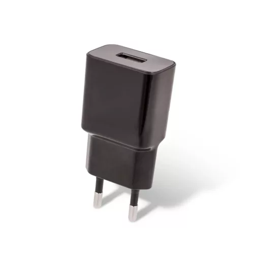 Setty töltő 1x USB 2,4A fekete + USB-C kábel 1,0 m ÚJ