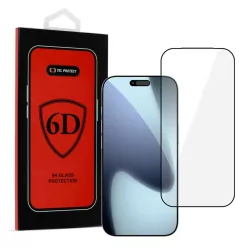 IPHONE 17 PRO FEKETE Tel Protect Full Glue 6D Edzett Üveg