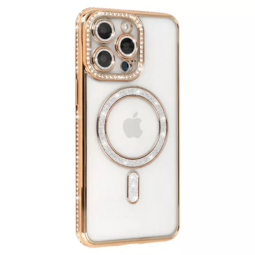 Bling Magsafe tok iPhone 16 Pro arany