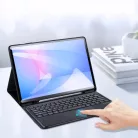 SAMSUNG Galaxy Tab S10 FE Plus fekete DUX DUCIS fliptok összehajtható vezeték nélküli billentyűzettel