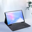 SAMSUNG Galaxy Tab S10 FE Plus fekete DUX DUCIS fliptok összehajtható vezeték nélküli billentyűzettel