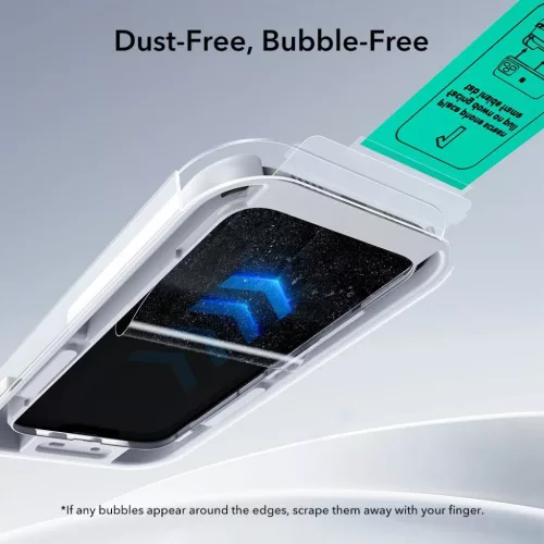 iPhone 17 Air Átlátszó Edzett Üveg ESR UltraFit 2-pack üvegfólia