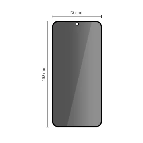 Galaxy S25 FE Tech-protect Glass Spy+ 2-pack üvegfólia