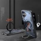 Hybrid Armor Trendy tok MagSafe kompatibilitással iPhone 16 Plus - Kék