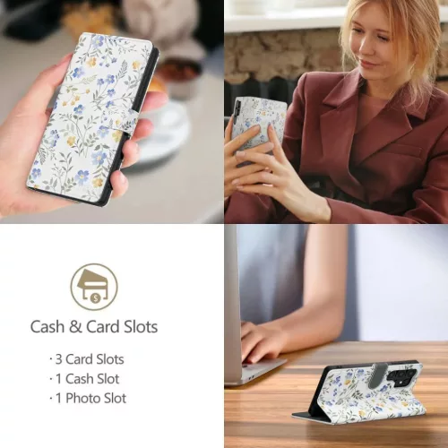 Samsung Galaxy A17 tok - Tech-protect Wallet Spring Flowers tok