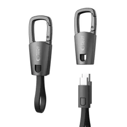   Tech-protect Ultraboost DNA Kulcstartó Type-C kábel Pd 60w / 3a Vas szürke