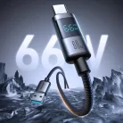 Joyroom S-A16 Pro Prism Series 66W USB-A - USB-C kábel kijelzővel 1.2m - Fekete