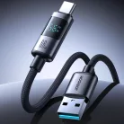 Joyroom S-A16 Pro Prism Series 66W USB-A - USB-C kábel kijelzővel 1.2m - Fekete