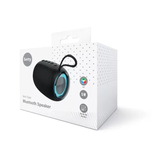 Setty speaker mini tube RGB GB-800 fekete Bluetooth Hangszóró