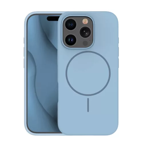 Szilikon Vékony Mag tok iPhone 16 Pro 6,3" világoskék