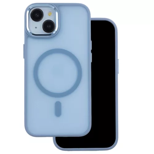 Fagyos mágneses tok iPhone 16 Pro 6,3" világoskék