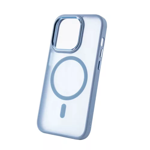 Fagyos mágneses tok iPhone 16 Pro 6,3" világoskék