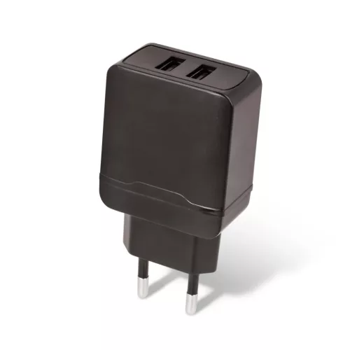 Setty töltő 2x USB 2,4A fekete