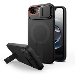 iPhone 16e/17e Tech-protect Kevlar Aura Magsafe tok Fekete