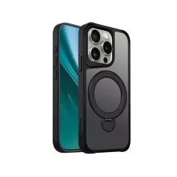 Etteri Matt Mag Ring tok iPhone 15 Pro 6,1" fekete tok