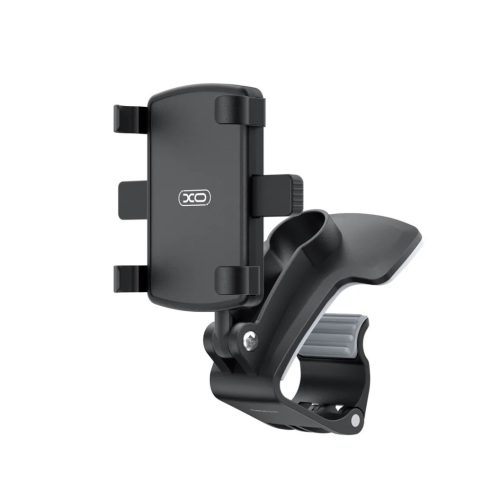 XO autós telefontartó C171 fekete műszerfalra ívre csíptethető