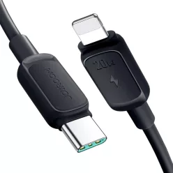   Joyroom Multi-Color Series A14 USB-C / Lightning kábel 20W 1.2 m - Fekete