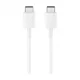 Eredeti kábel Samsung DW767JWE GP-TOU021RFCWW USB-C - USB-C 1.8M Fehér (bulk EU)