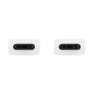 Eredeti kábel Samsung DW767JWE GP-TOU021RFCWW USB-C - USB-C 1.8M Fehér (bulk EU)