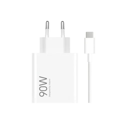 Xiaomi MDY-15-EK USB-A 90W Utazó Töltő + Adatkábel USB-C 6A Fehér