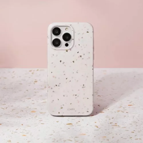 Uniq Coehl Terrazzo tok iPhone 14 Pro Max - homok