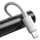 Baseus Simple Wisdom USB-C-Lightning adat/töltőkábel PD, 20W, 1,5m, 2db (fehér)