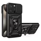 Techsuit - CamShield Széria - iPhone 15 Pro - Fekete tok