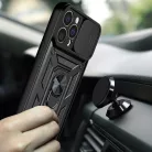 Techsuit - CamShield Széria - iPhone 15 Pro - Fekete tok