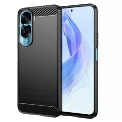  Techsuit - Szénszálas Szilikon - Honor 90 Lite - Fekete tok