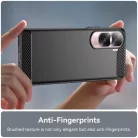 Techsuit - Szénszálas Szilikon - Honor 90 Lite - Fekete tok