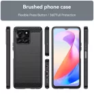 Techsuit - Szénszilikon - Honor X6a - Fekete tok