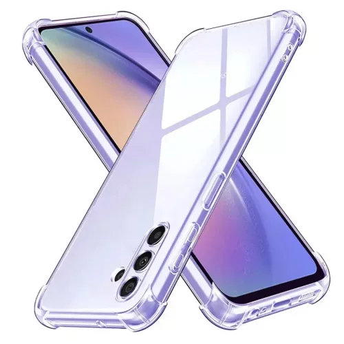 Techsuit - Ütésálló Átlátszó Szilikon - Samsung Galaxy A54 - Átlátszó tok
