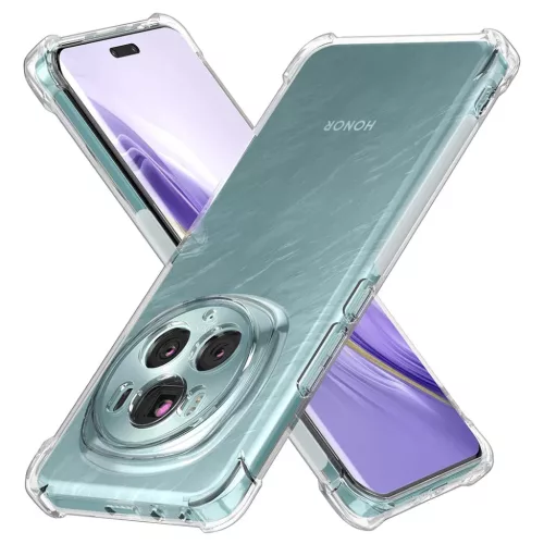 Techsuit - Ütésálló Átlátszó Szilikon - Honor Magic6 Pro - Átlátszó tok