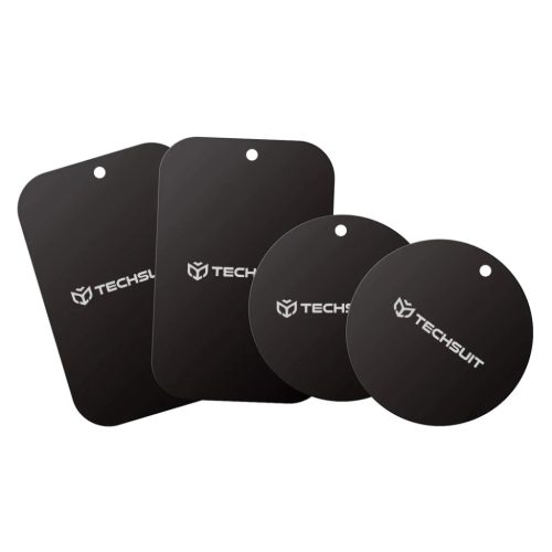 Techsuit - (4 darabos) Fém Lemez (MP04) - Matt Festékbevonattal - Fekete.