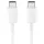 Samsung Data Cable EP-DG977BWE - Type-C to Type-C, Szupergyors töltés, 100W, 1m - fehér (Ömlesztett csomagolás)