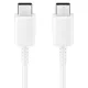 Samsung Data Cable EP-DG977BWE - Type-C to Type-C, Szupergyors töltés, 100W, 1m - fehér (Ömlesztett csomagolás)